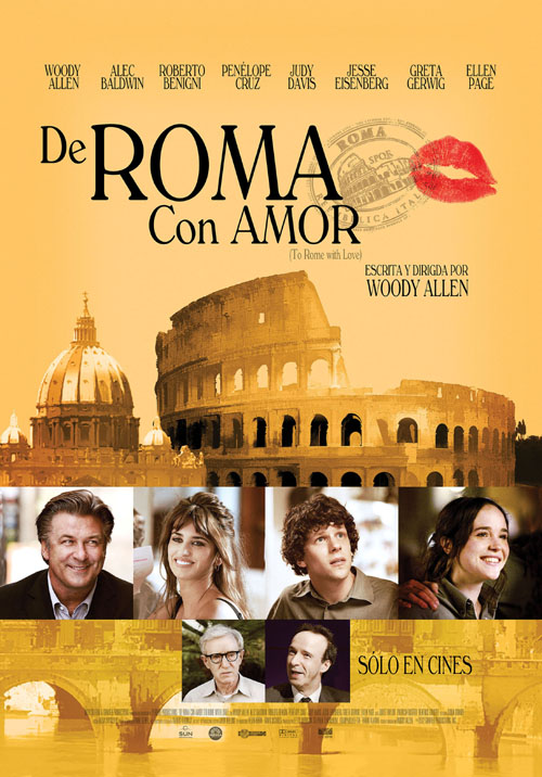 Cartel de la película A Roma con amor
